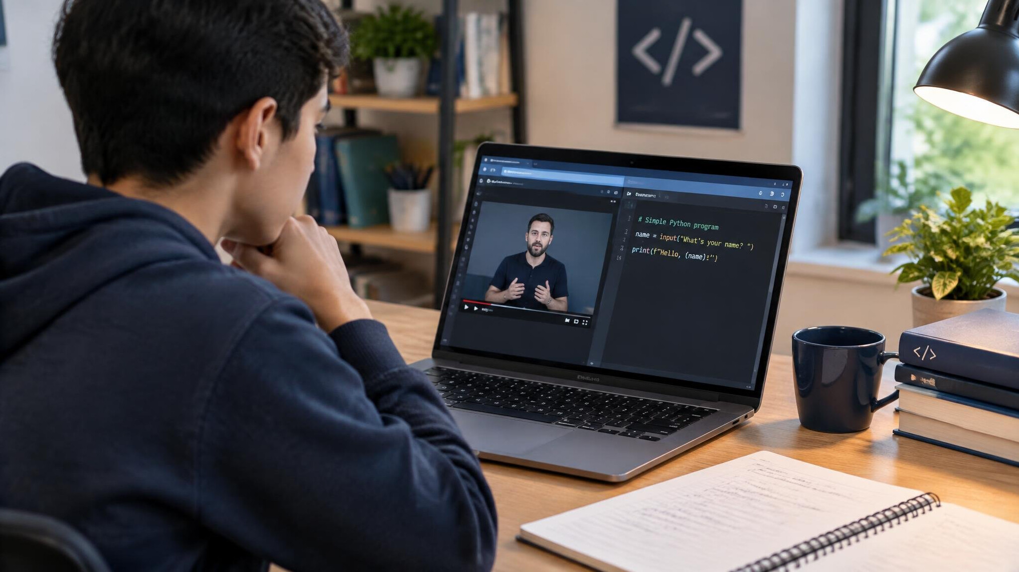 beginner programmer learning coding