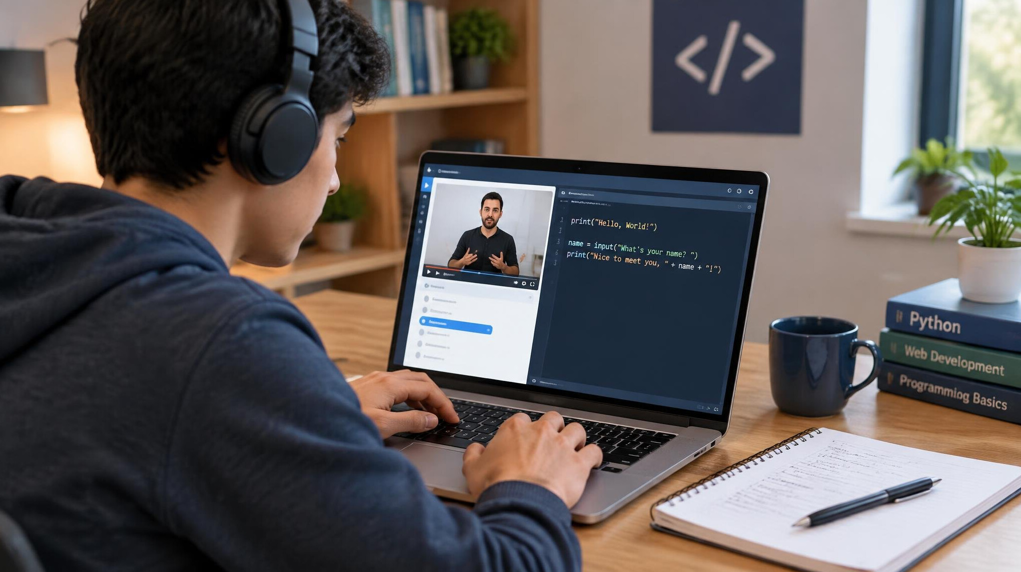 beginner programmer learning coding
